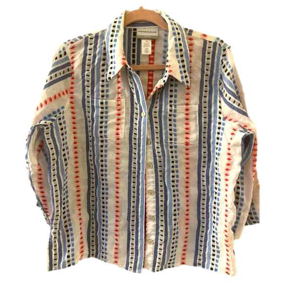 Alfred Dunner Tops - Alfred Dunner size PM button up short or light jacket